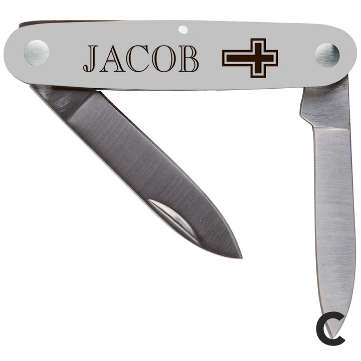 Personalized Wood Pocket Knife