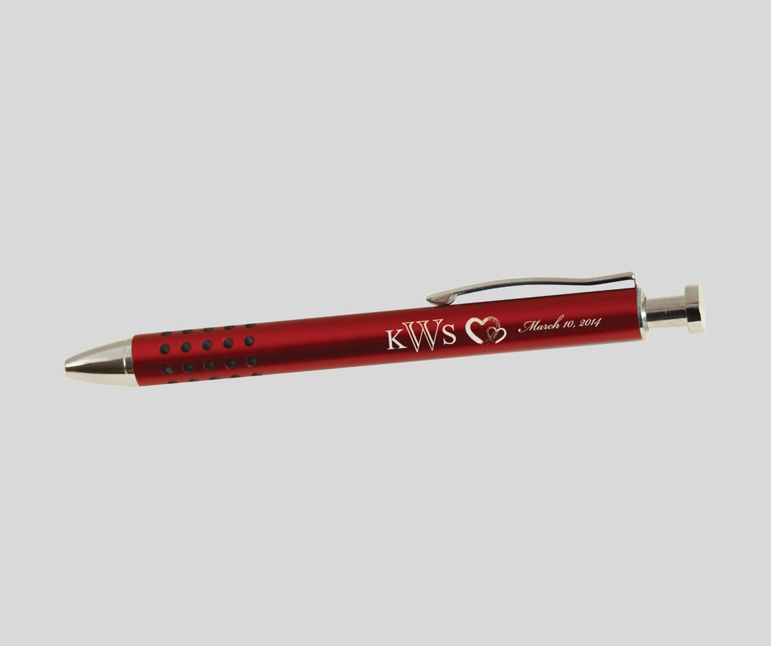 Personalized Red Metal Pen