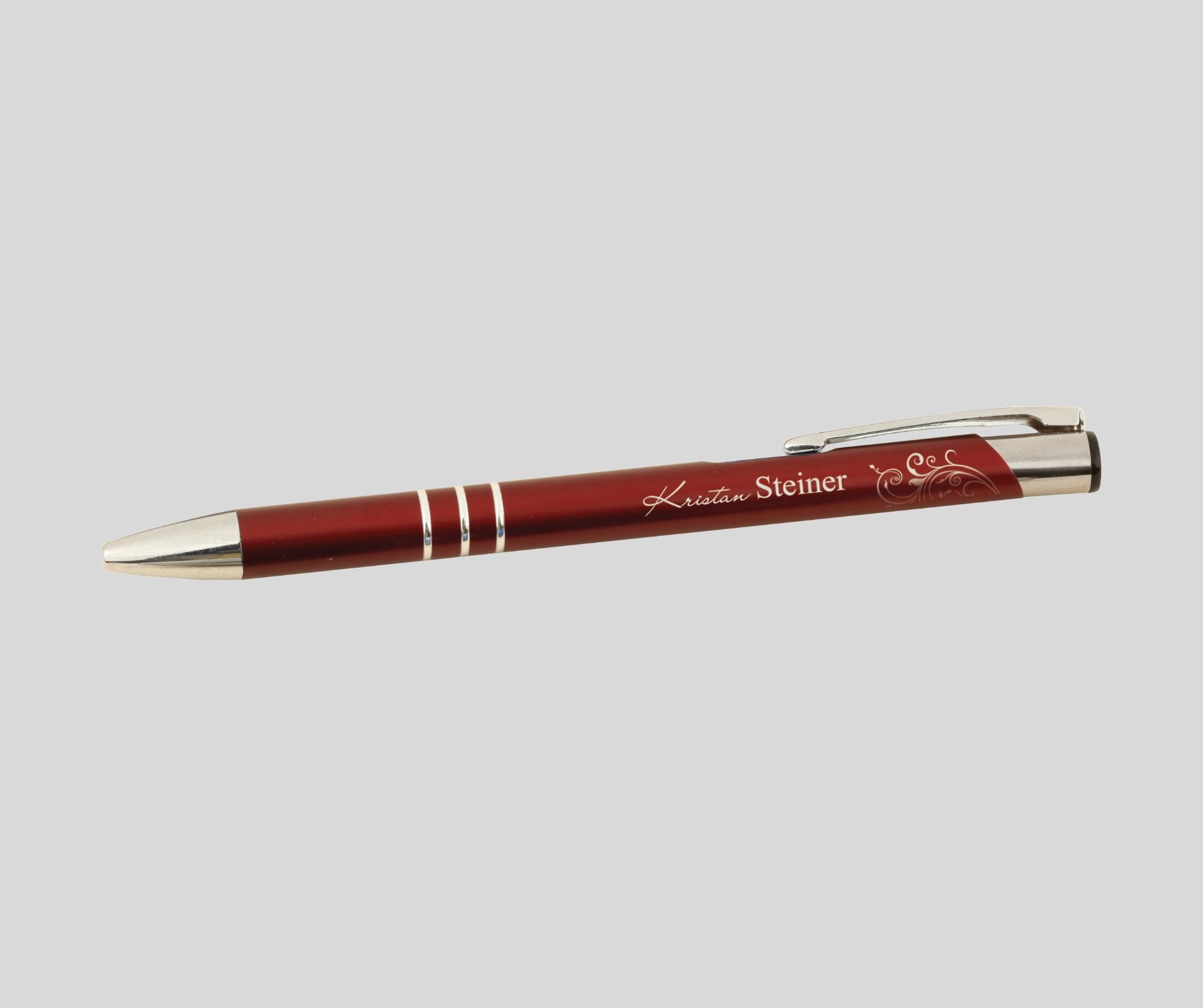 Personalized Red Metal Pen