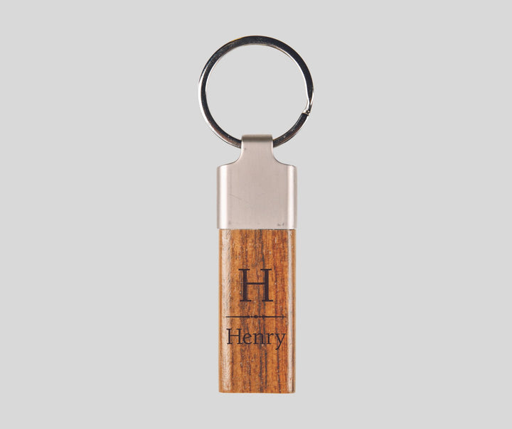 Personalized Wood Key Chain
