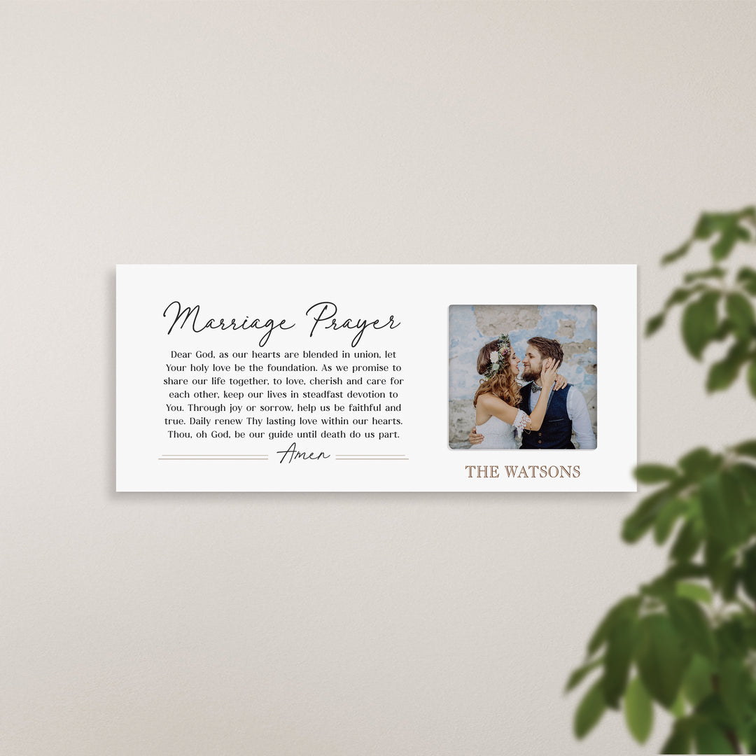 Personalized Marriage Prayer Photo Frame