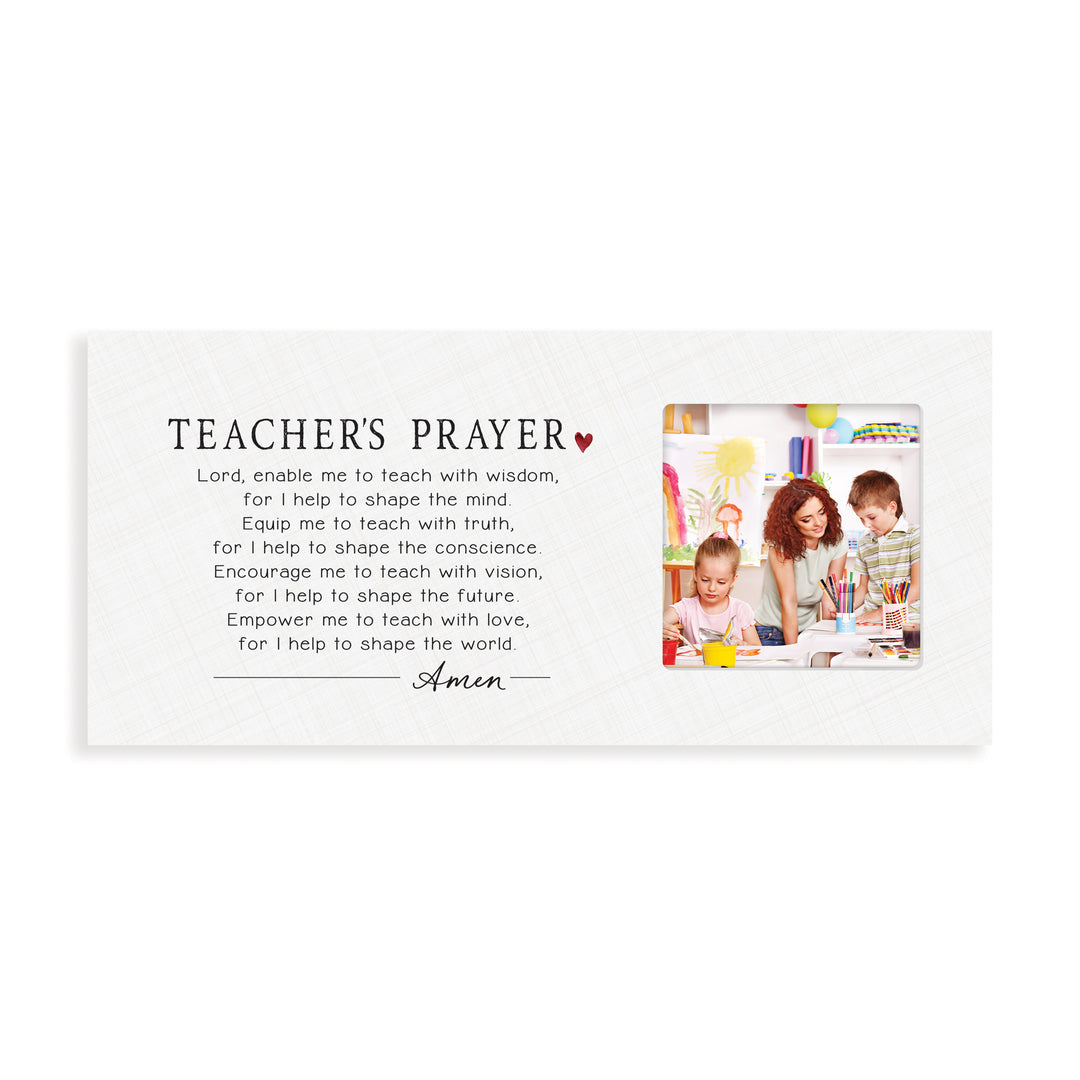 Personalized Teacher's Prayer Photo Frame