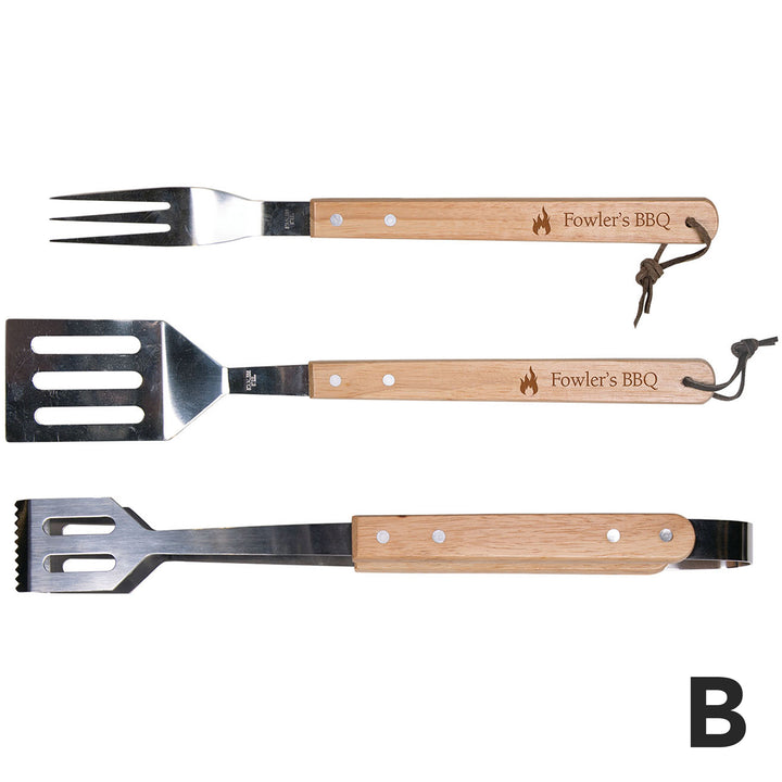 Personalized BBQ Tool Set, 3 Pc.