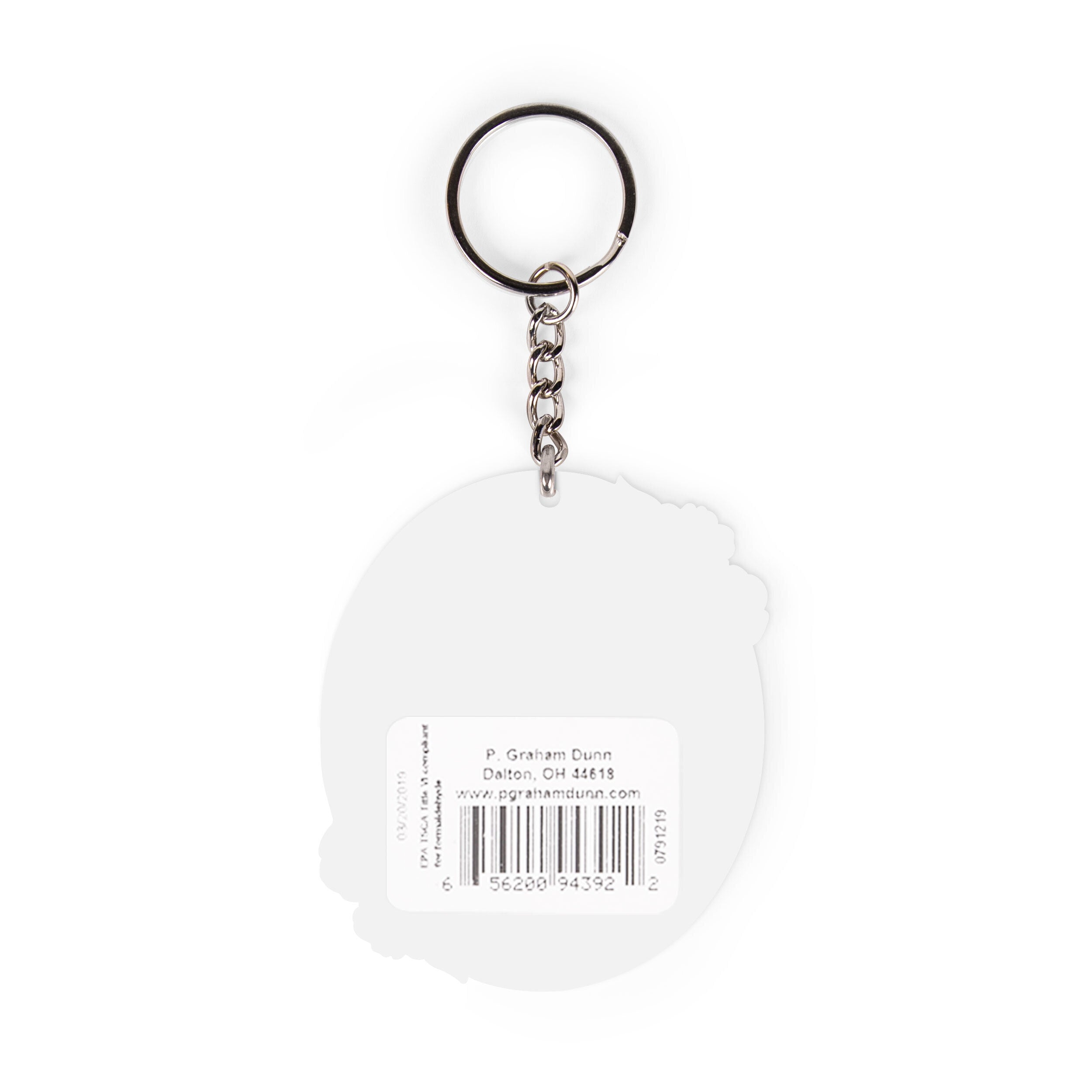 She Is More Precious Than Jewels Acrylic Oval Floral Shape Key Chain