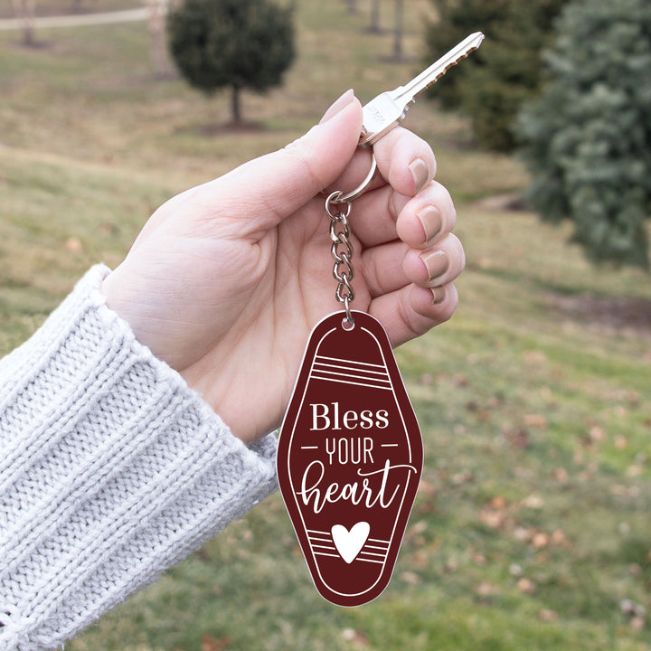 Bless Your Heart Vintage Engraved Key Chain