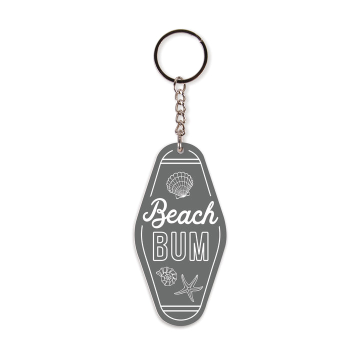 Beach Bum Vintage Engraved Key Chain