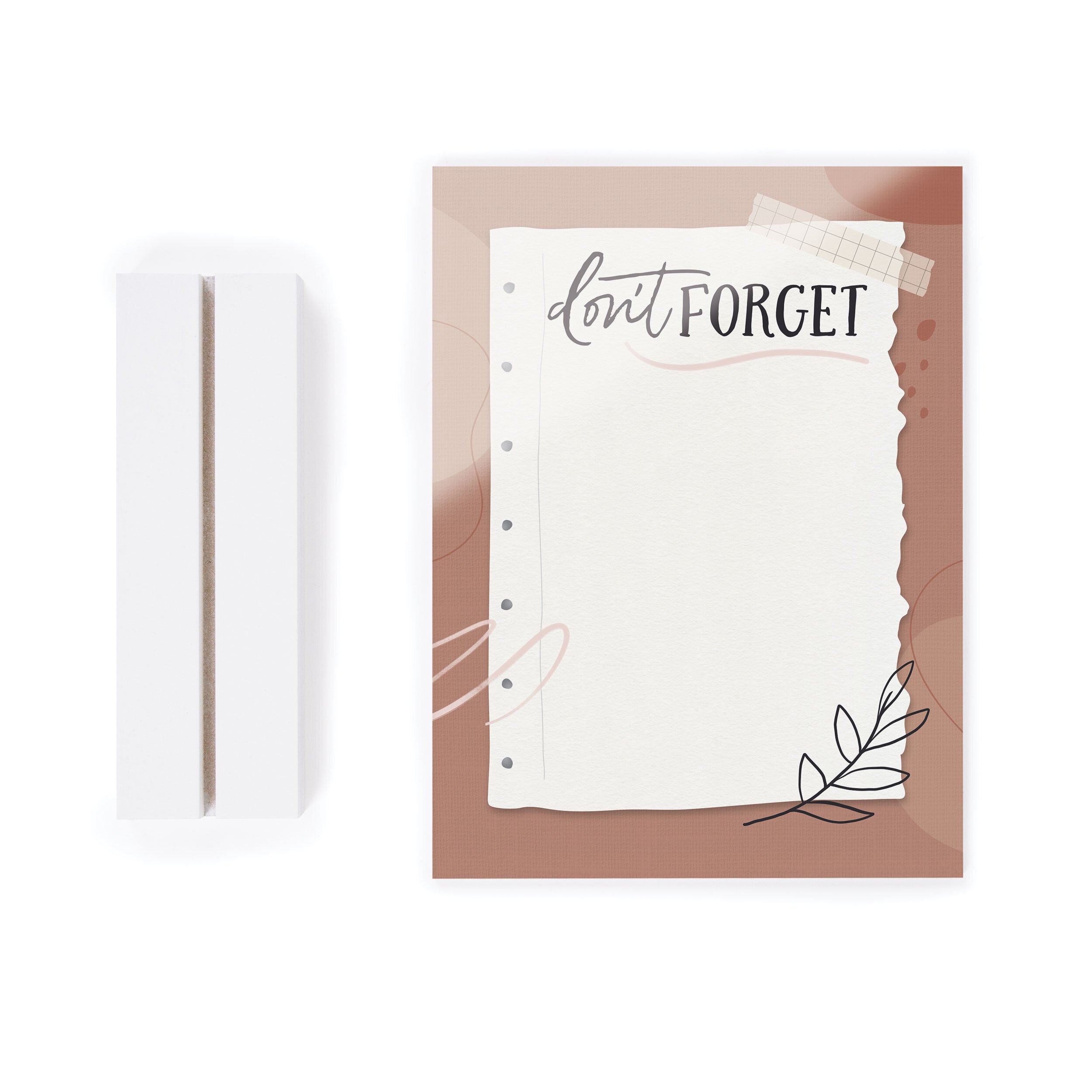 **Don't Forget Dry Erase Marker Board with Wooden Base