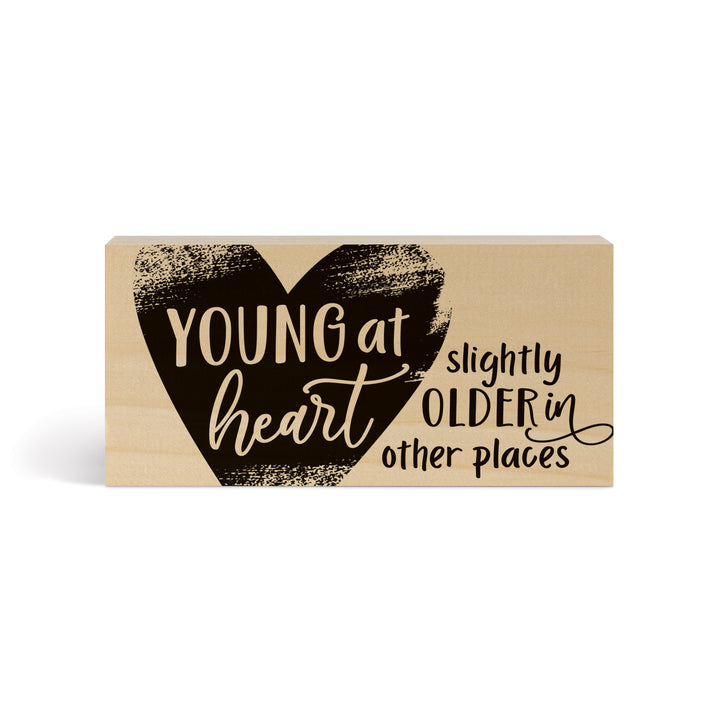 Young At Heart Wood Block Décor