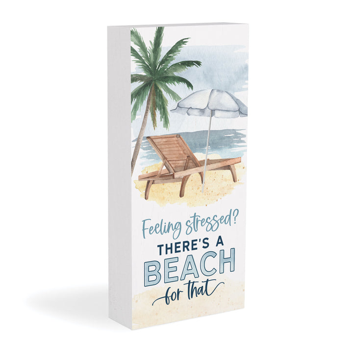 Feeling Stressed? There's a Beach For That Wood Block Décor