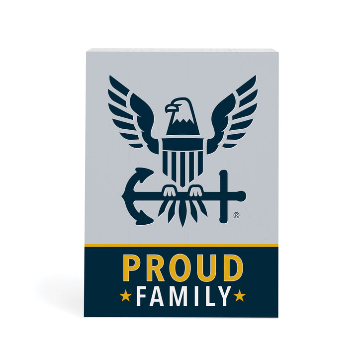 US Navy Proud Family Word Block