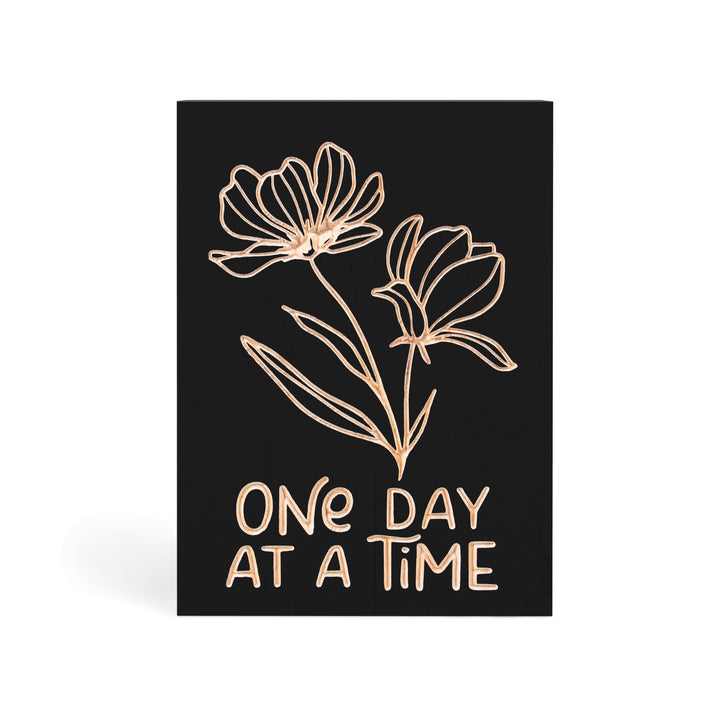 One Day At A Time Word Block