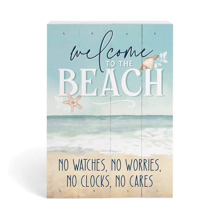 Welcome To The Beach Tabletop Pallet Décor