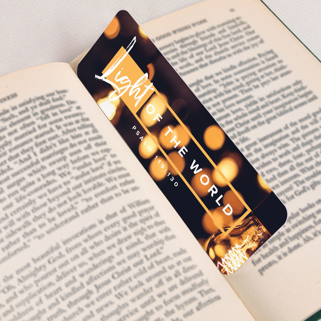 Light Of The World. The Unfolding Of  Your Word Bookmark