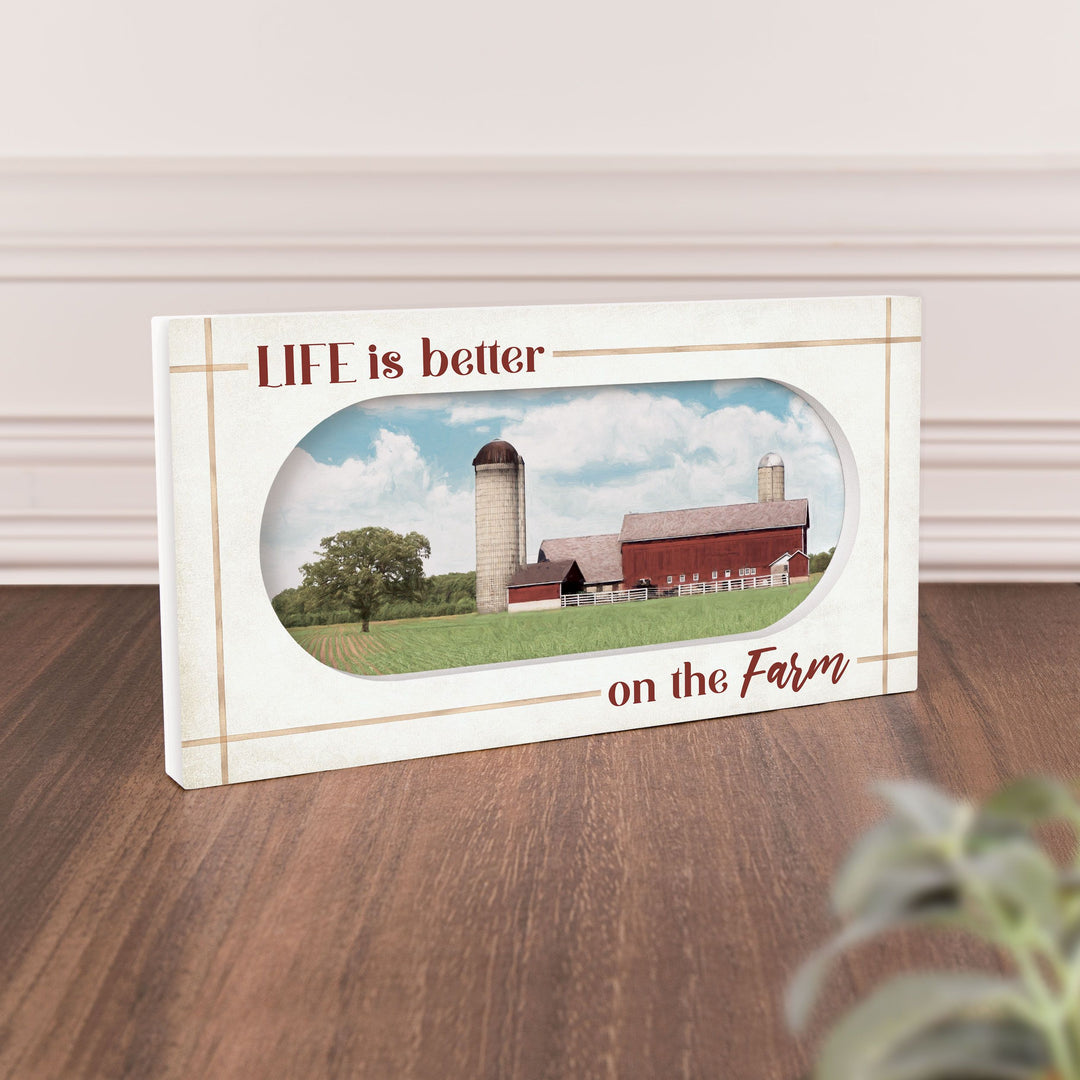 Life Is Better On The Farm Ornate Décor