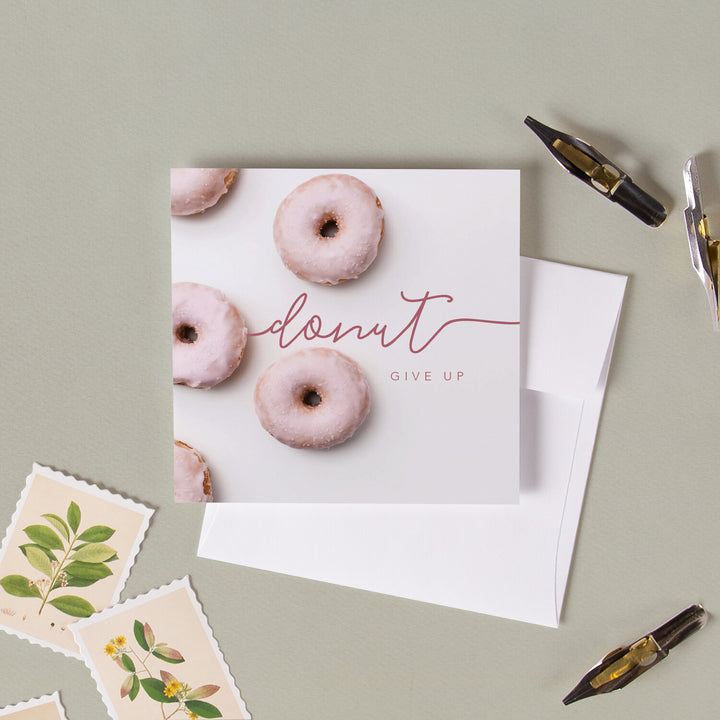 Donut Give Up Mini Cutesy Card