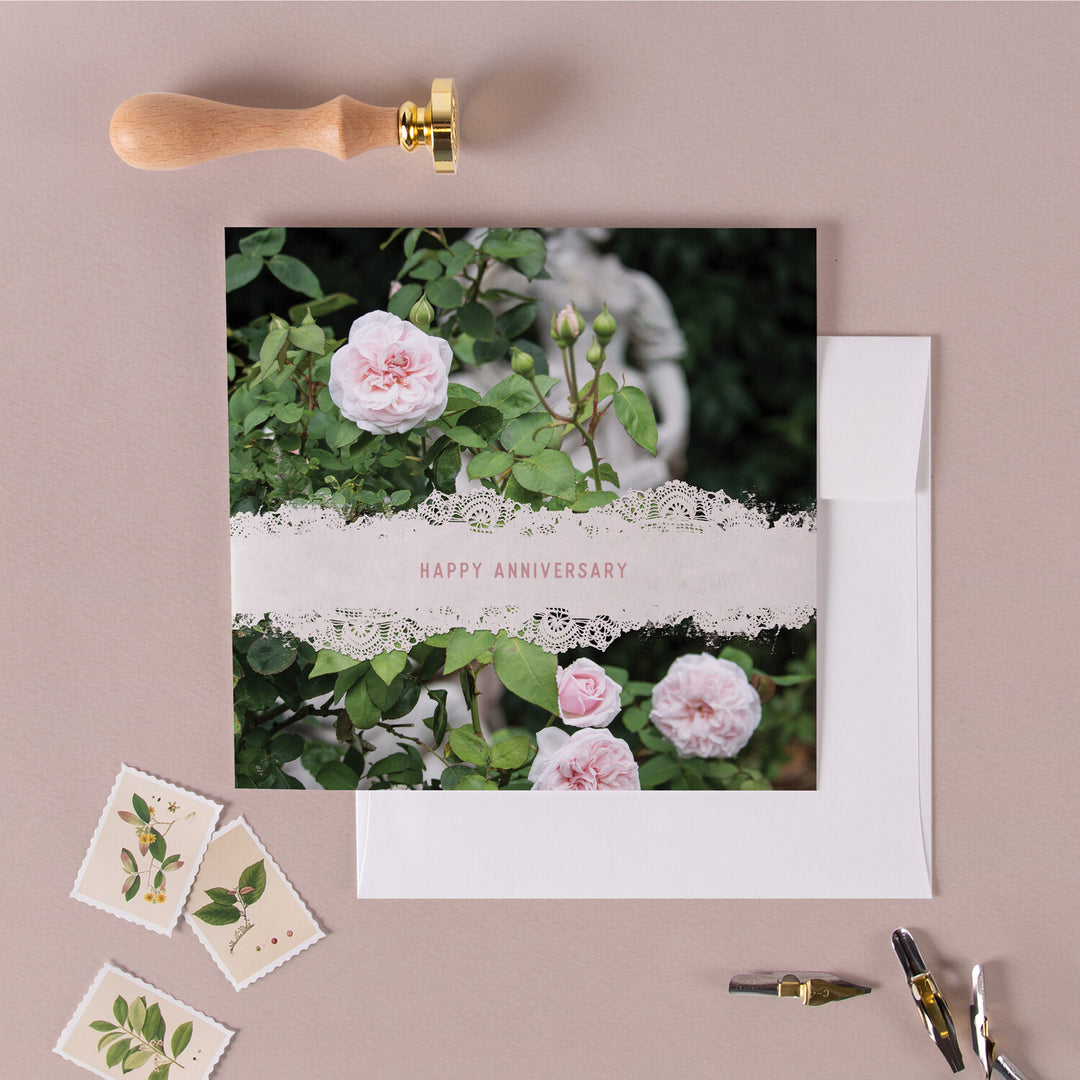 Blooms & Thorns Anniversary Greeting Card