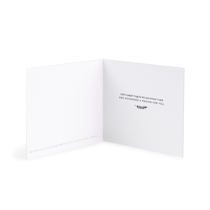 Paper Hug Encouragement Greeting Card