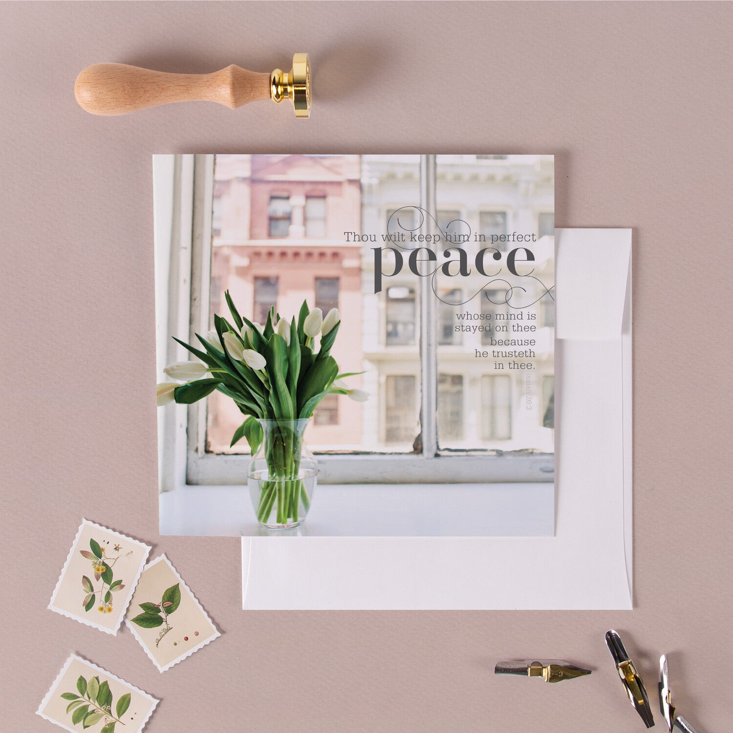 Perfect Peace Encouragement Greeting Card
