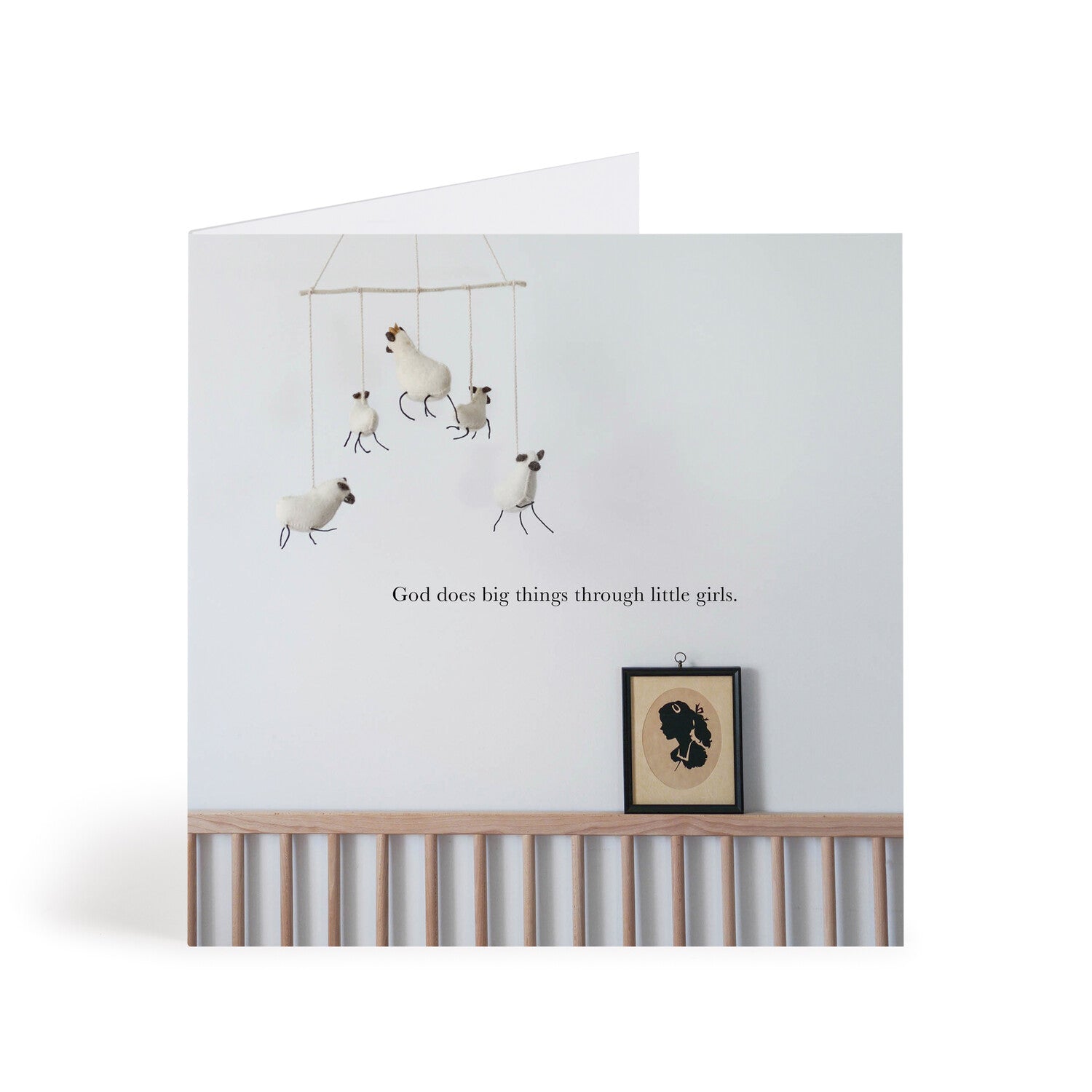 Dancing Sheep Baby Greeting Card