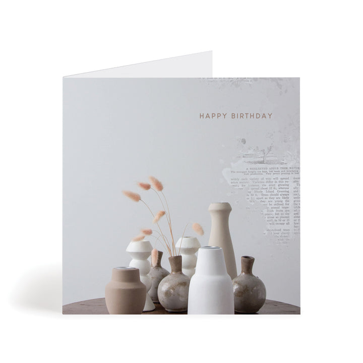 Happy Birthday Pottery Assortment Greeting Card