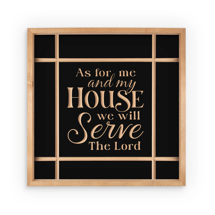 As For Me And My House We Will Serve The Lord Framed Art