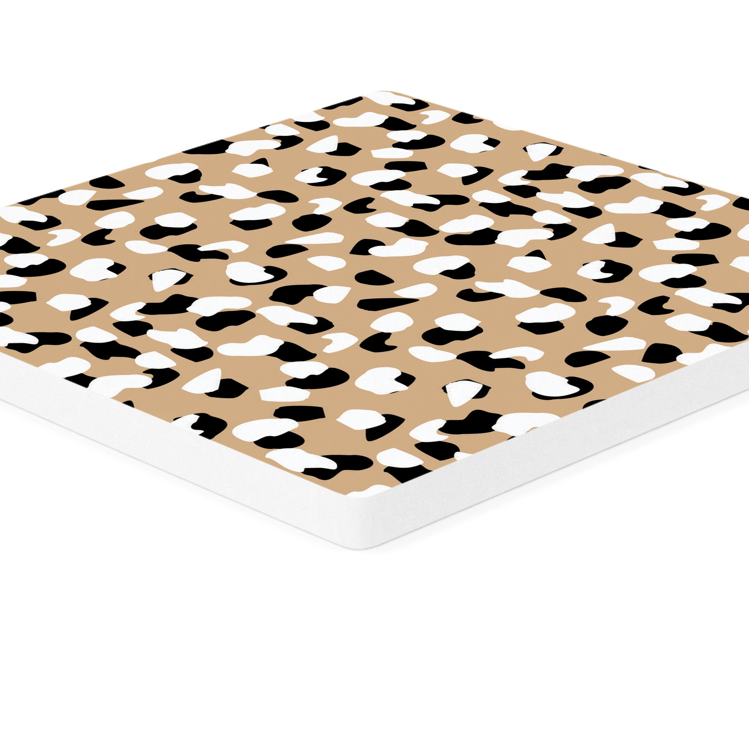 **Leopard Print Ceramic Coaster