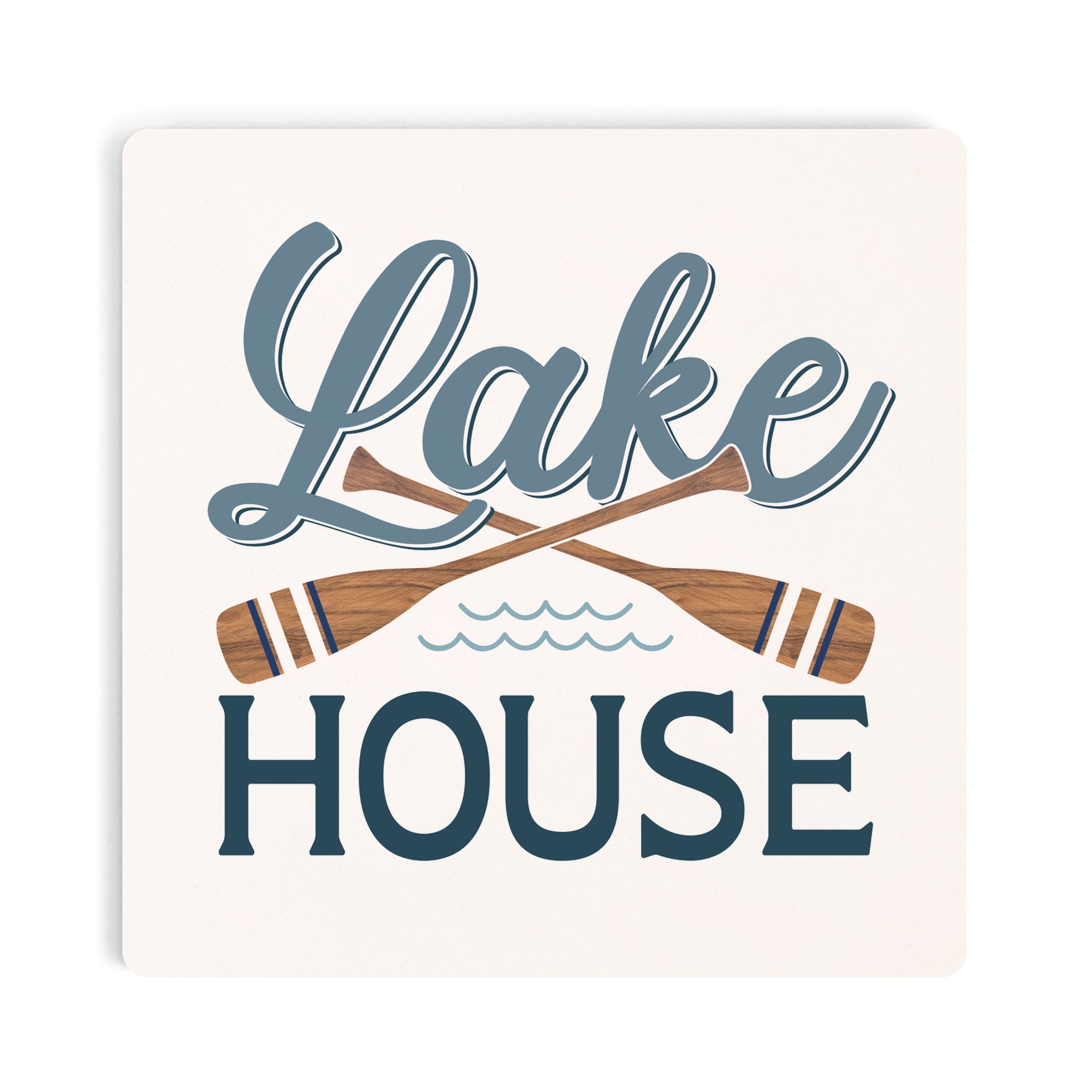 Lake House Ceramic Coaster