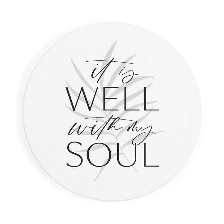It Is Well With My Soul Round Coaster