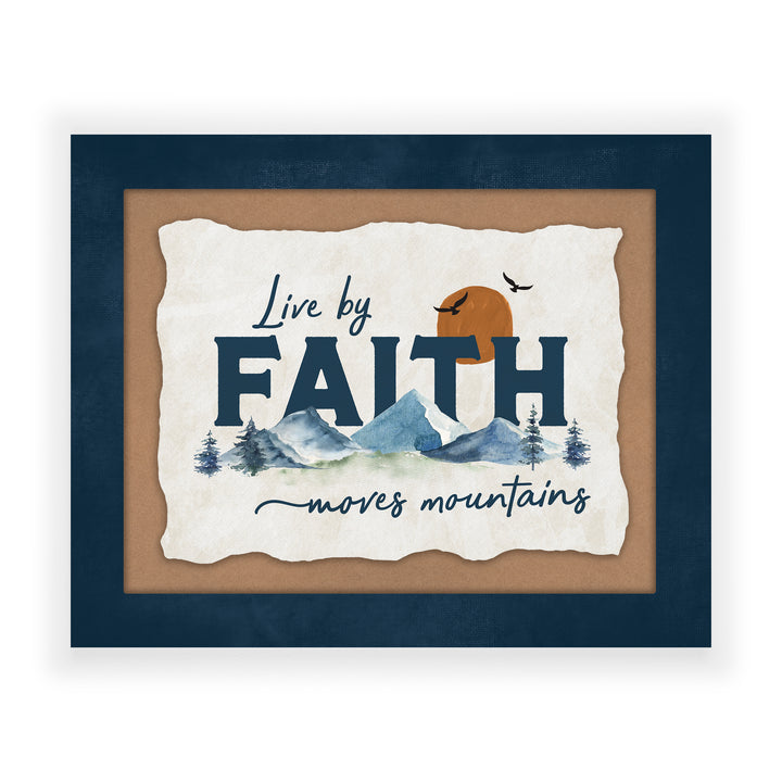 Live By Faith Moves Mountains Ornate Décor