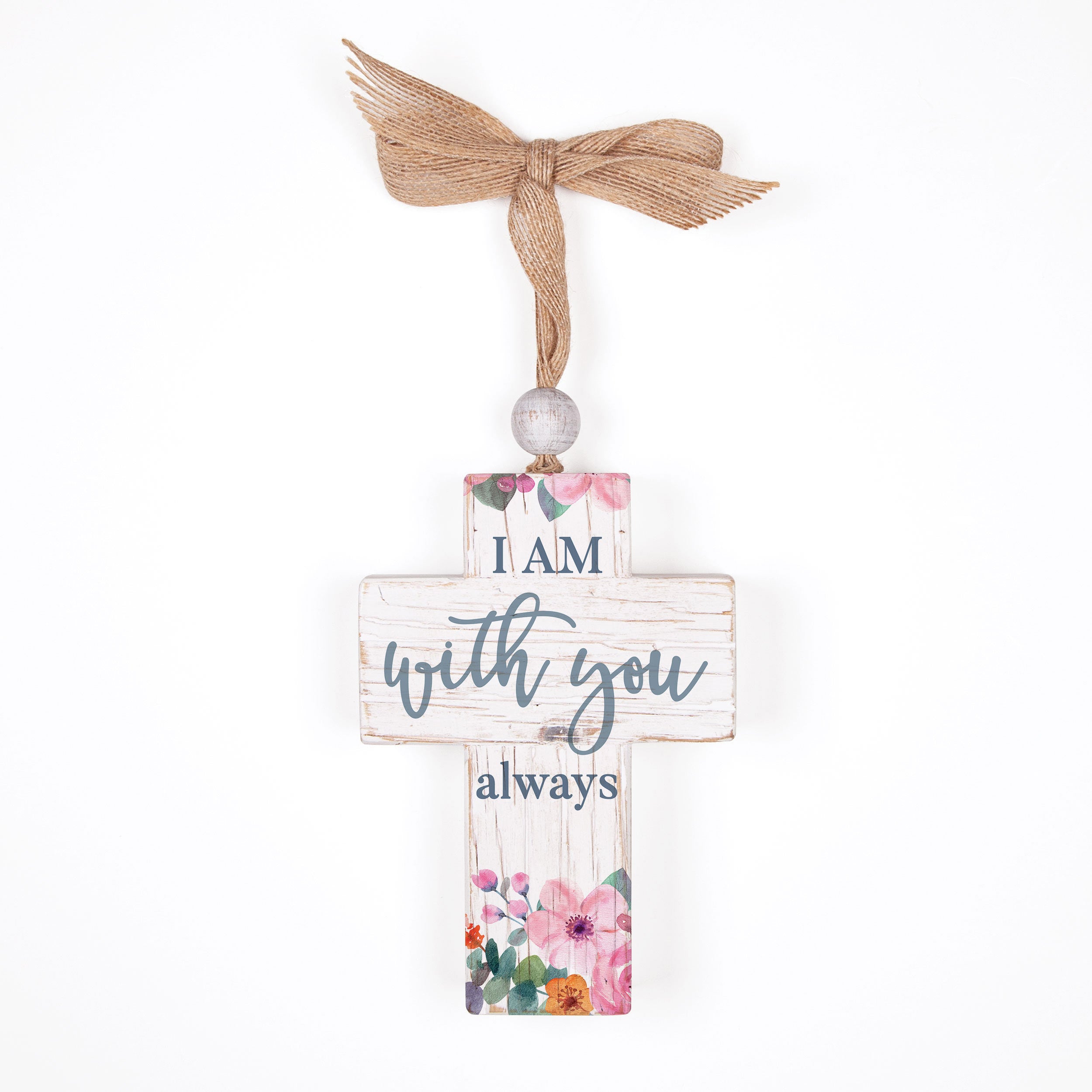 I Am With You Always Tabletop Cross Décor