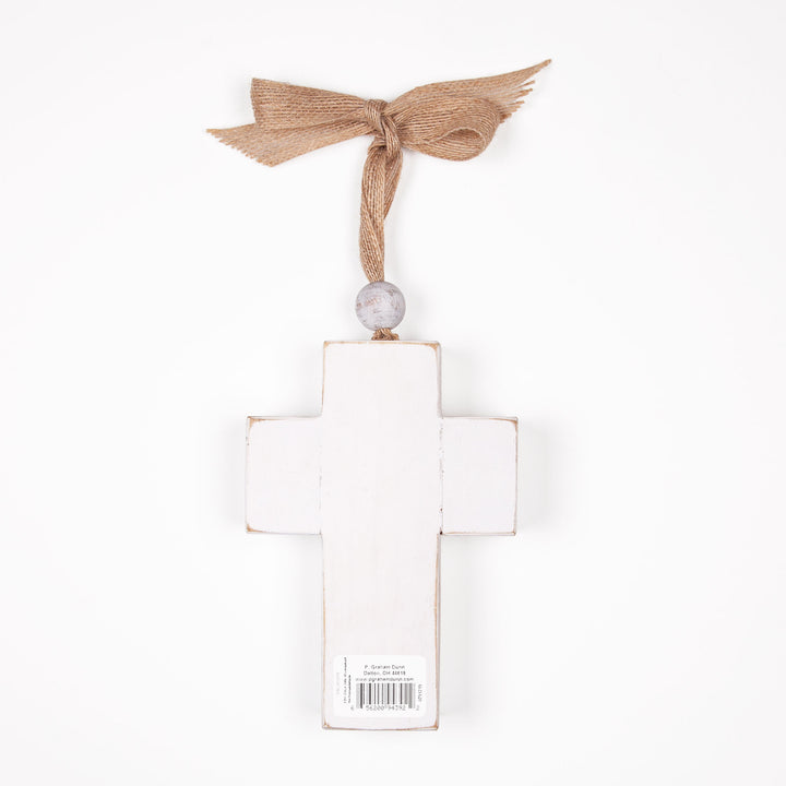 Amazing Grace Distressed Cross with Ribbon