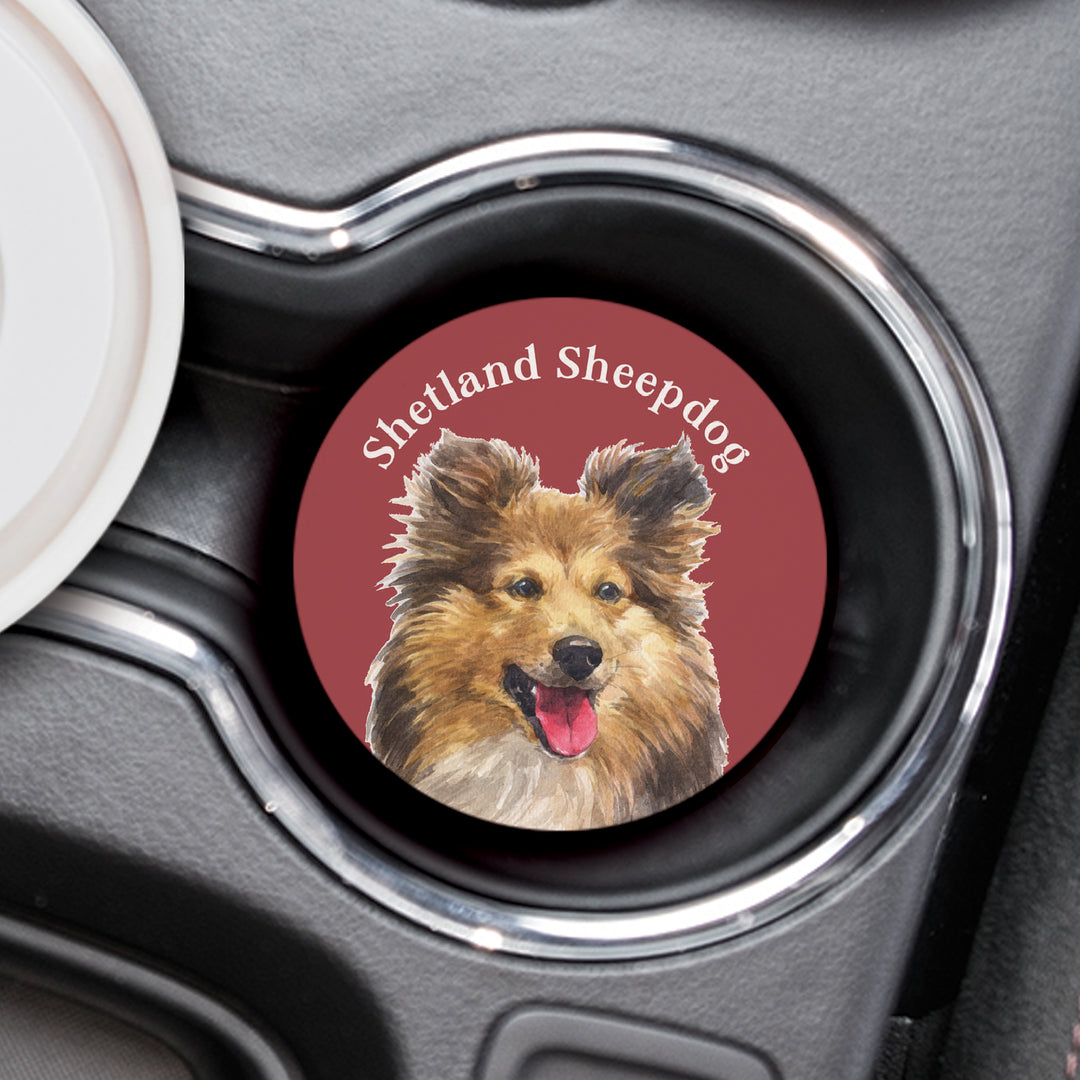 Shetland Sheepdog Car Coaster