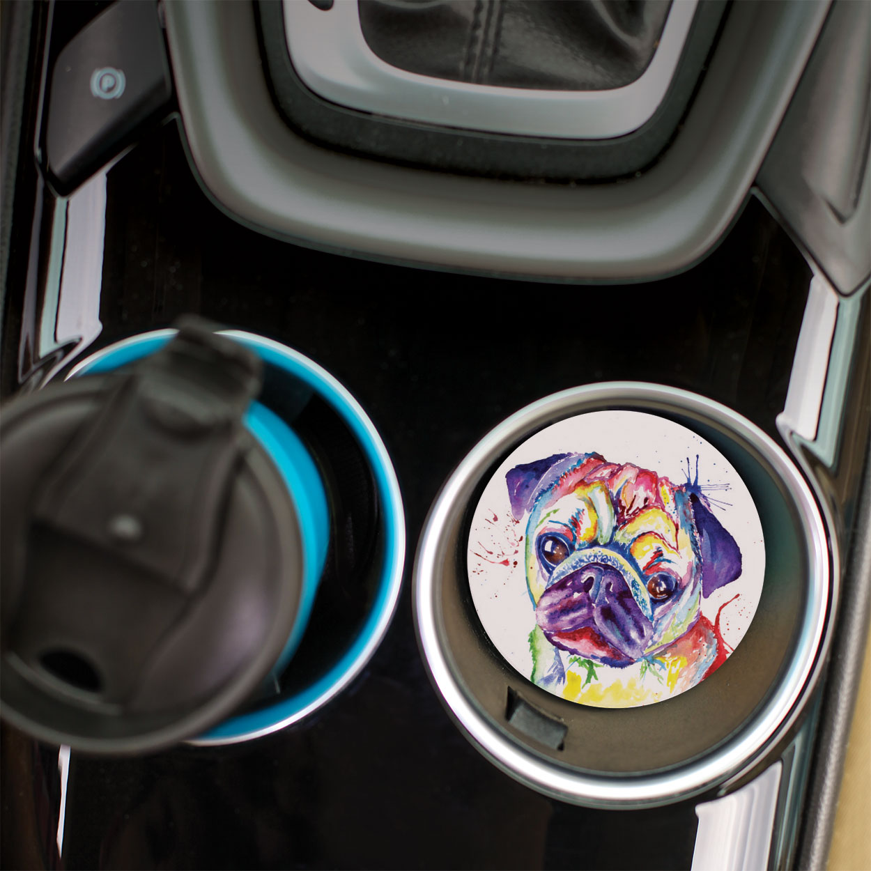 Pug Car Coaster