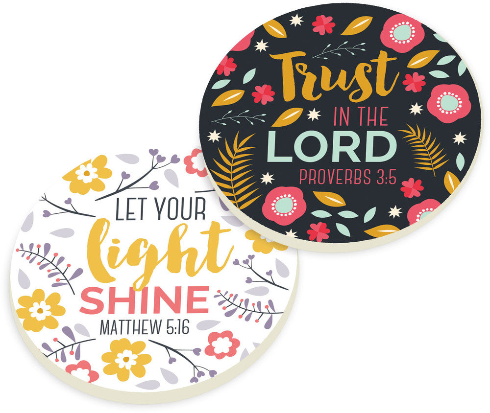 Trust In The Lord Car Coaster 2-Pack
