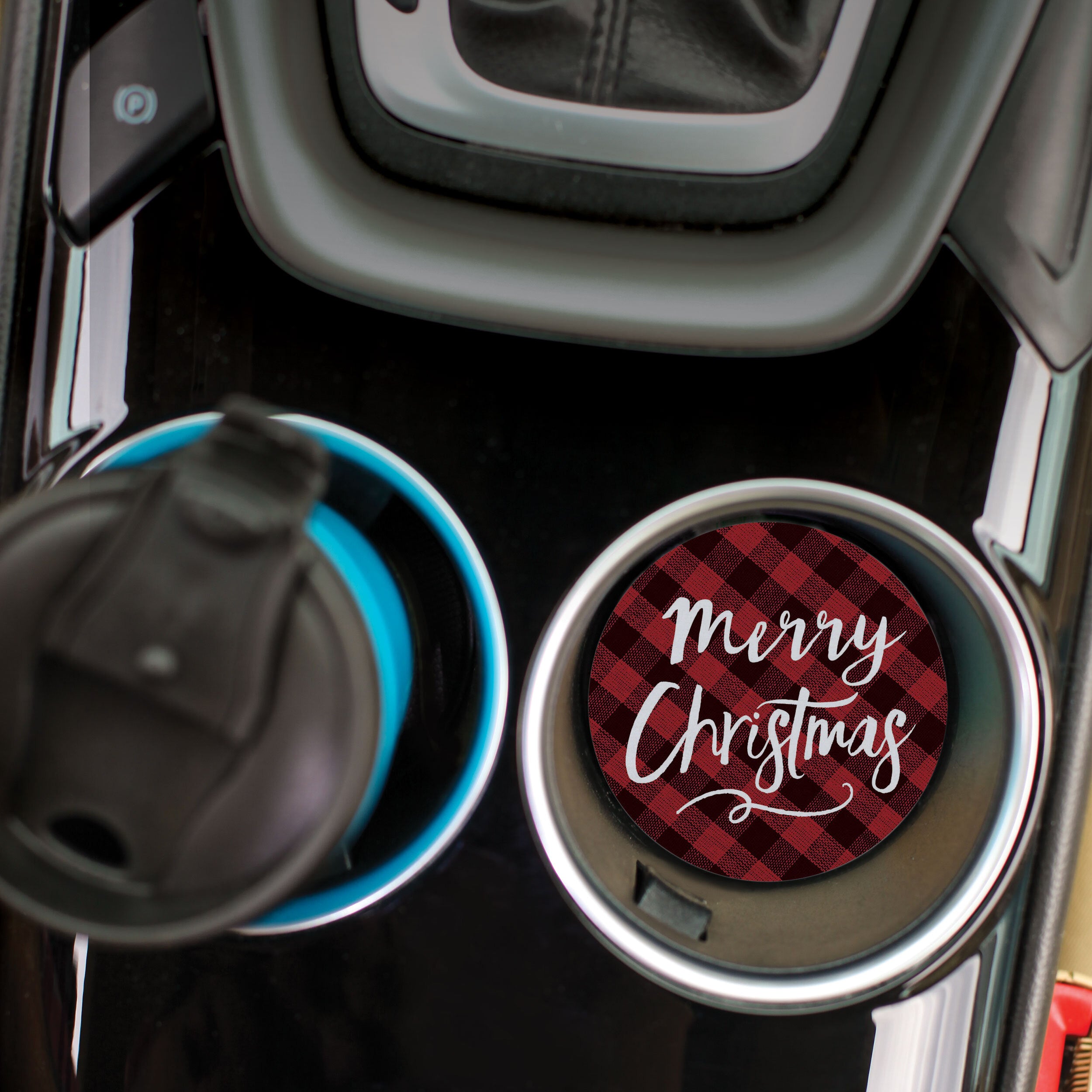 Merry Christmas Car Coaster