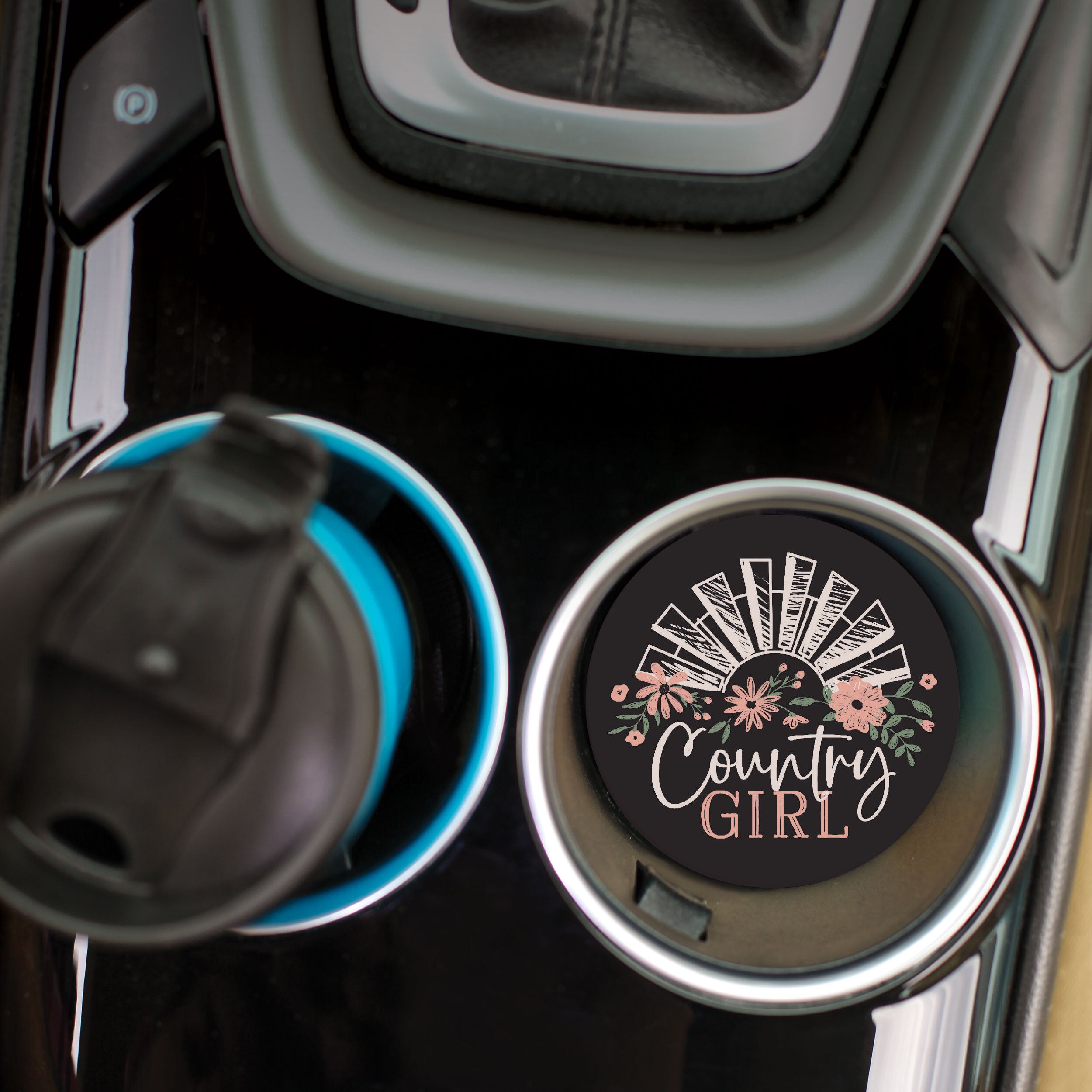 Country Girl Car Coaster