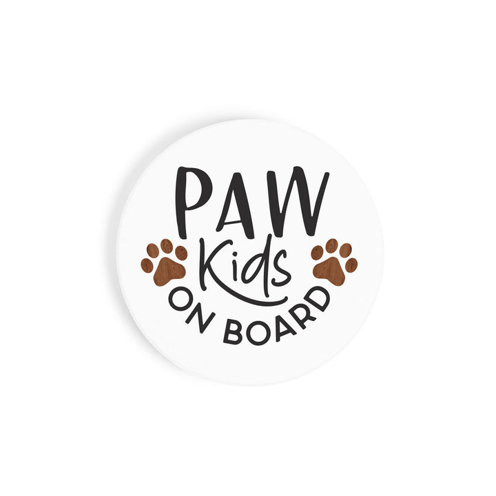 Paw Kids On Board Car Coaster
