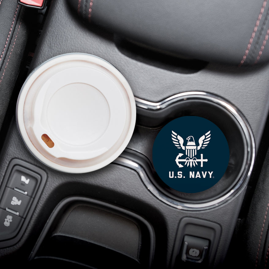 US Navy Logo Car Coaster