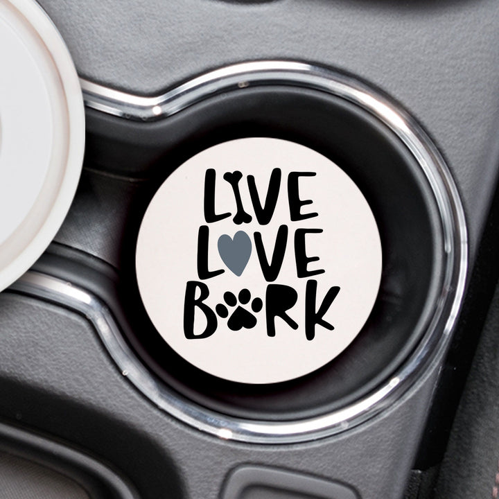 Live Love Bark Car Coaster Single Pack