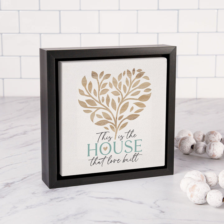 This Is The House That Love Built Framed Canvas