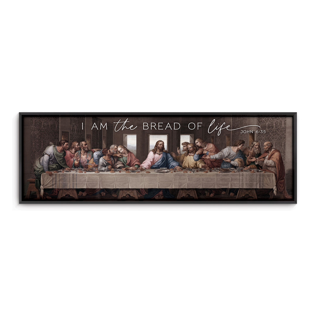 I Am The Bread Of Life Last Supper Framed Canvas