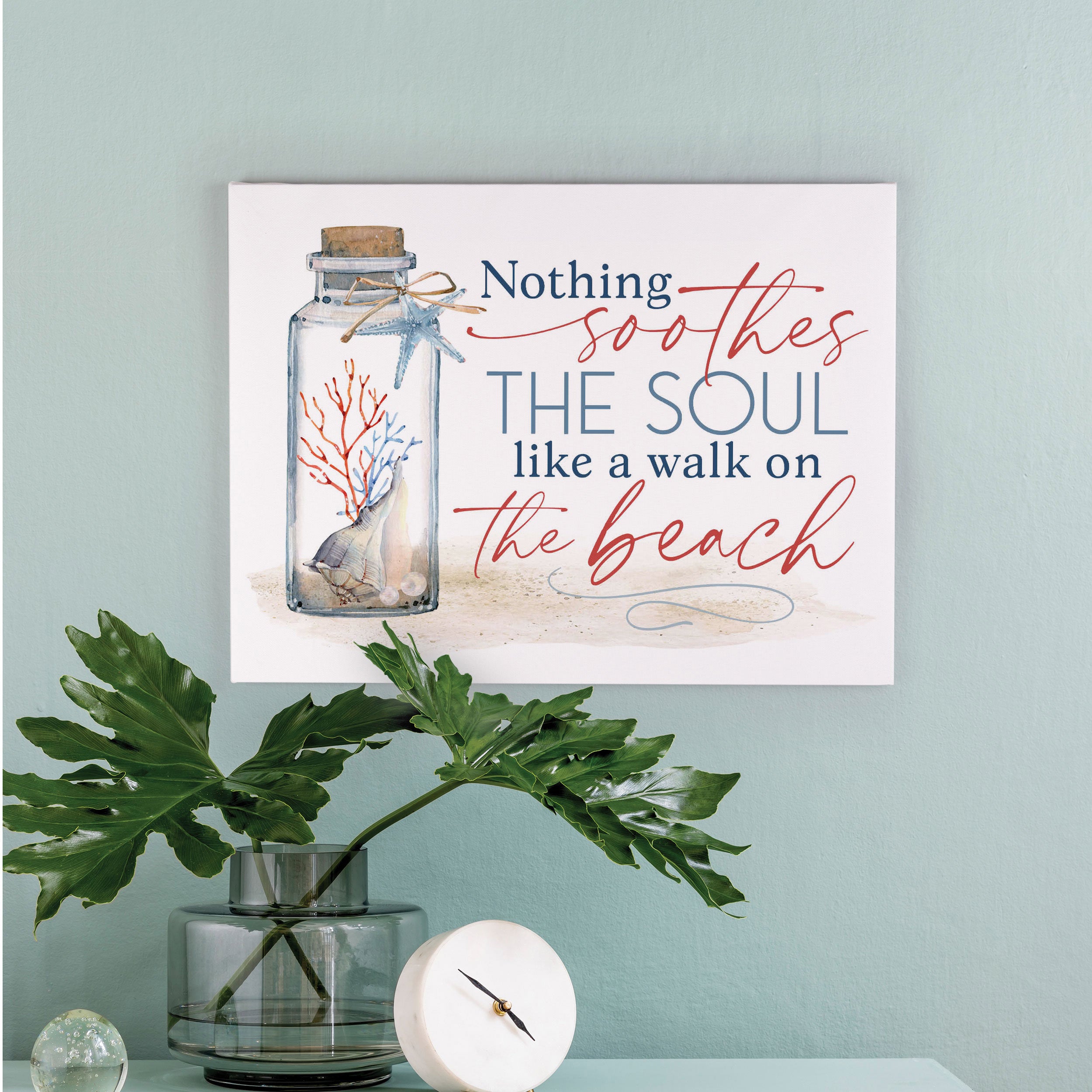 Nothing Soothes The Soul Like A Walk On The Beach Canvas Décor
