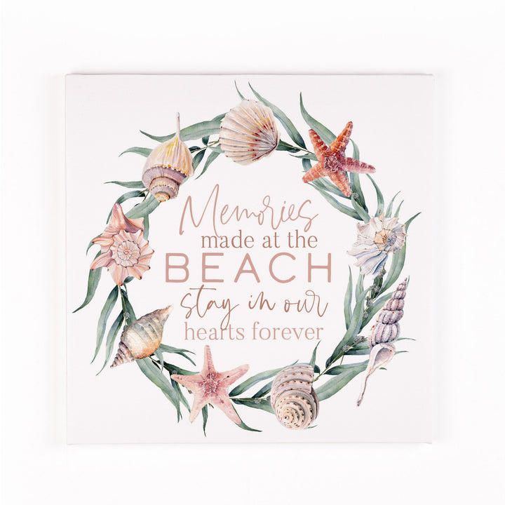 Memories Made At The Beach Say In Our Hearts Forever Canvas Décor