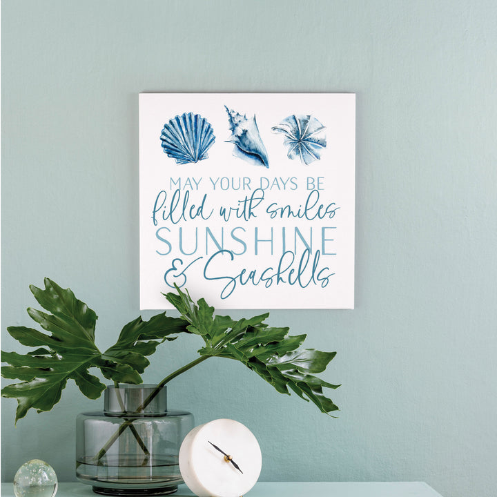 May Your Days Be Filled With Smiles Sunshine And Seashells Canvas Décor