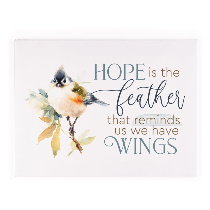 Hope Is The Feather That Reminds Us We Have Wings Canvas Décor