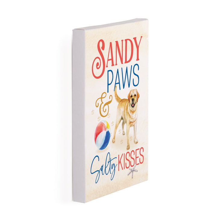 Sandy Paws And Salty Kisses Canvas Décor