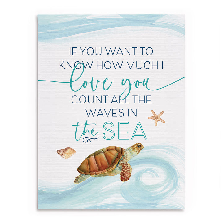 Count All The Waves in The Sea Canvas Décor