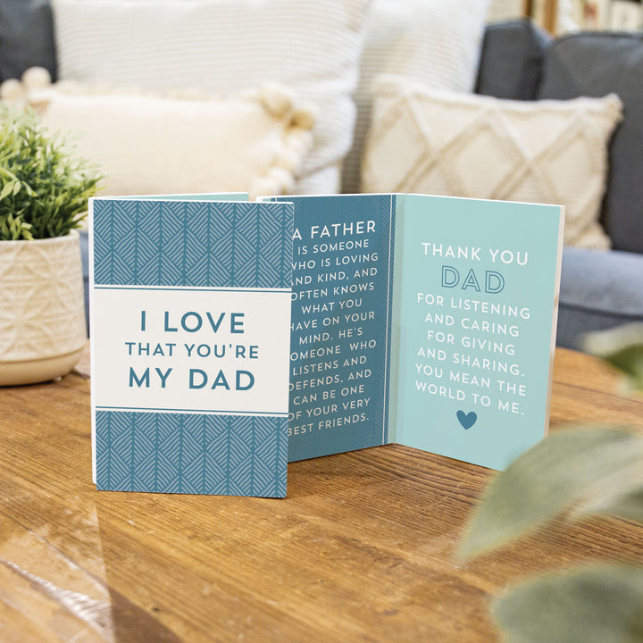 I Love That You're My Dad Wooden Keepsake Card