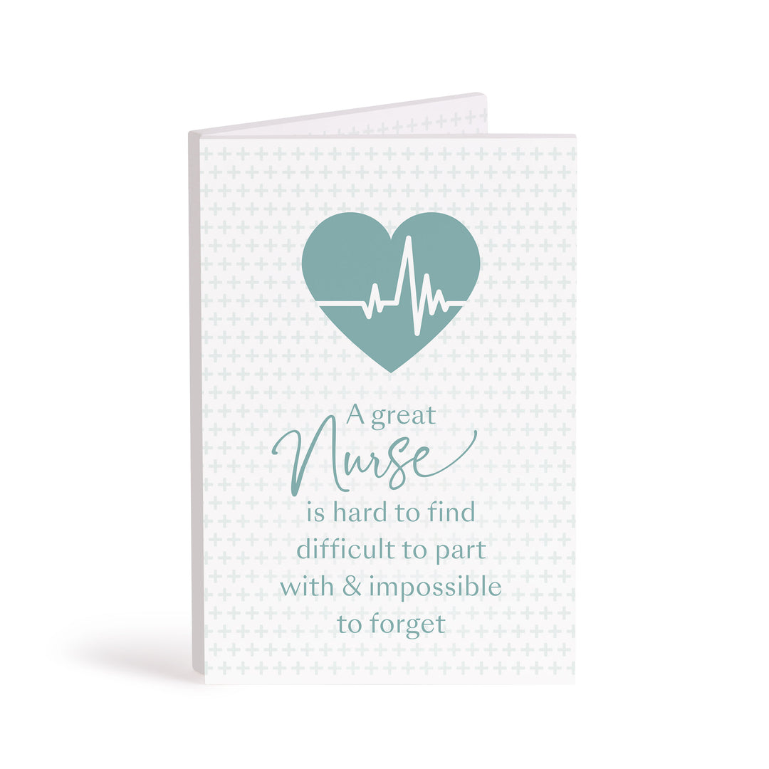 A Great Nurse Is Hard To Find Difficult To Part With Wooden Keepsake Card
