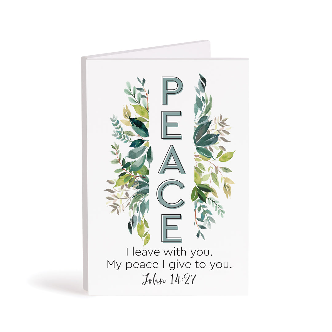 Peace I Leave With You Wooden Keepsake Card